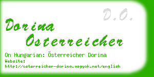 dorina osterreicher business card